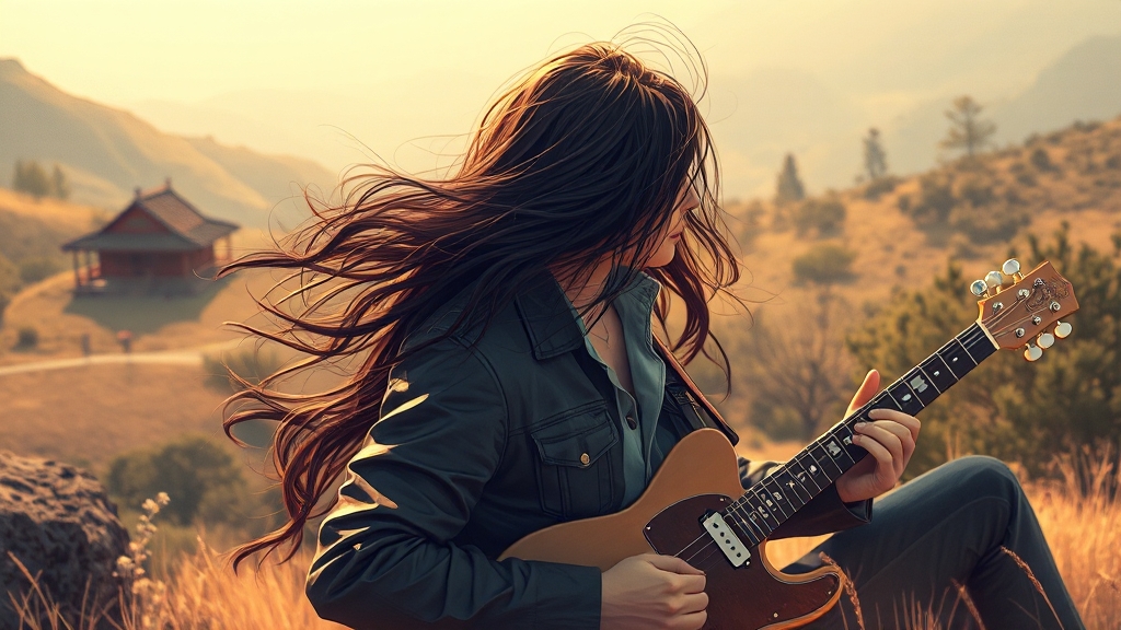 ‘긴머리 휘날리며’는? (illustration 스타일)