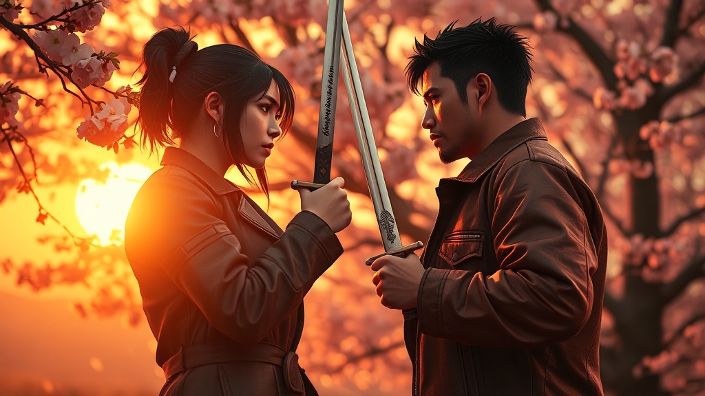 작품 속 주요 갈등과 주제 (realistic 스타일)