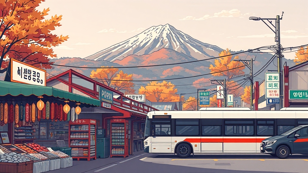 설악산 맛집 & 숙소 추천 (illustration 스타일)