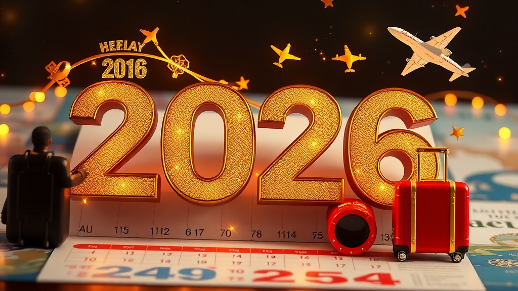 2026년 공휴일 총정리 (realistic 스타일)