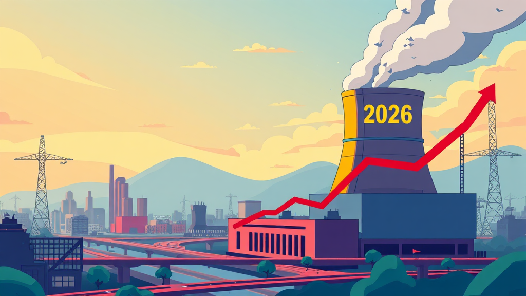 2026년, 원전 시장은? (cartoon 스타일)