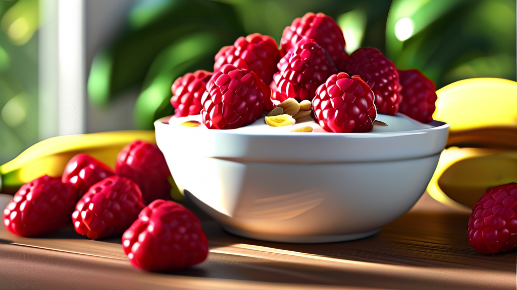 통풍 예방 및 관리에 도움 되는 음식 (realistic 스타일)