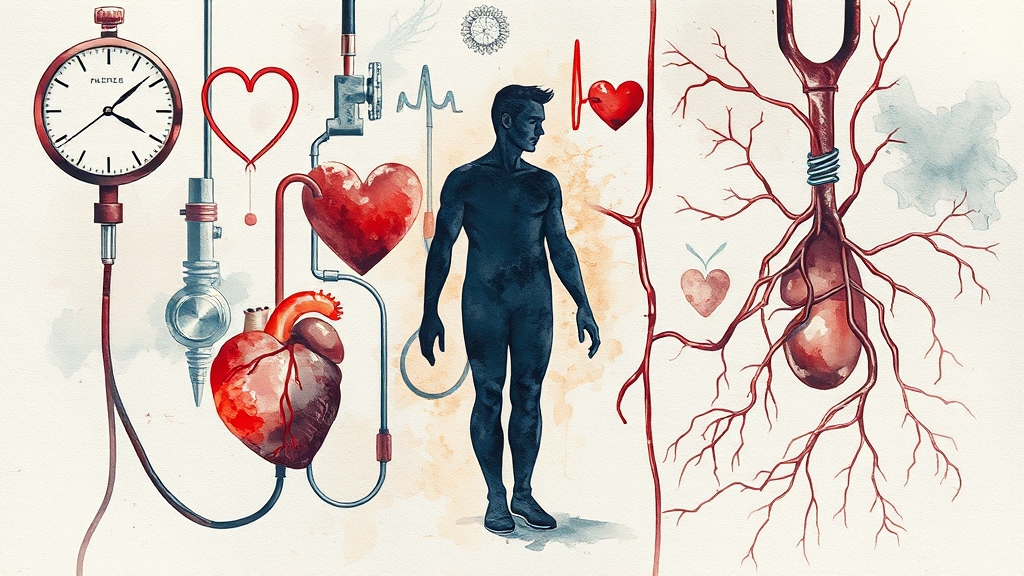 고혈압이란 무엇일까요? (watercolor 스타일)