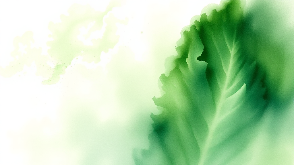 컬리케일 분말 효능 (watercolor 스타일)