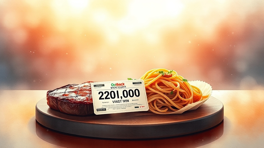 아웃백 할인 종류 한눈에 보기 (watercolor 스타일)