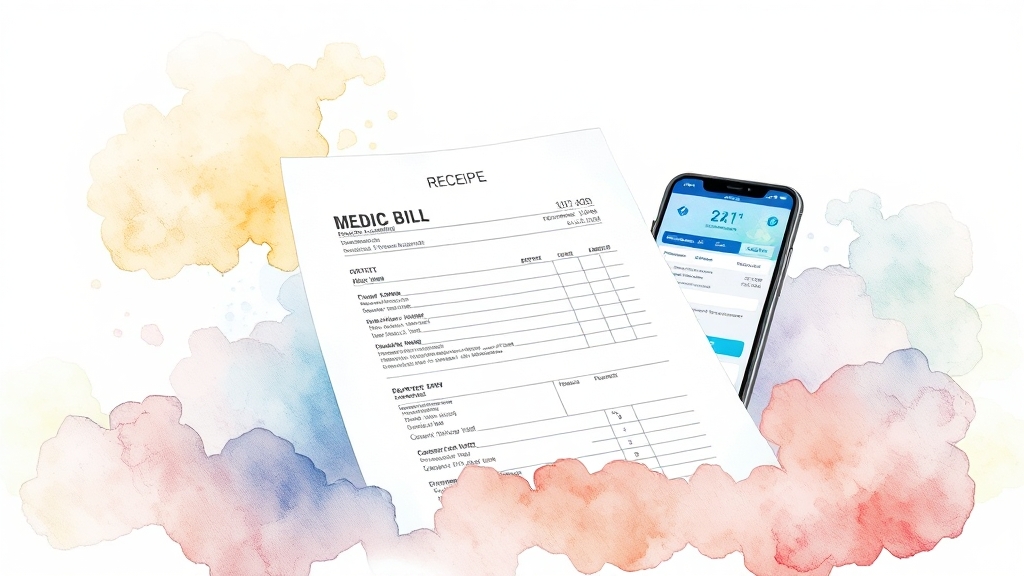 실비 청구, 서류와 절차 (watercolor 스타일)