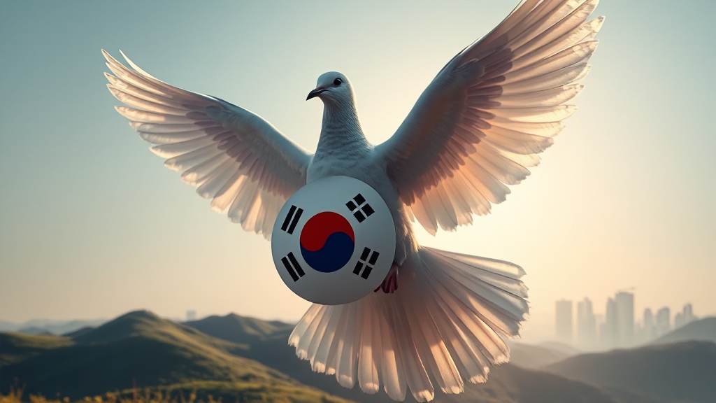 한국의 세계 평화 지수 현황 (realistic 스타일)