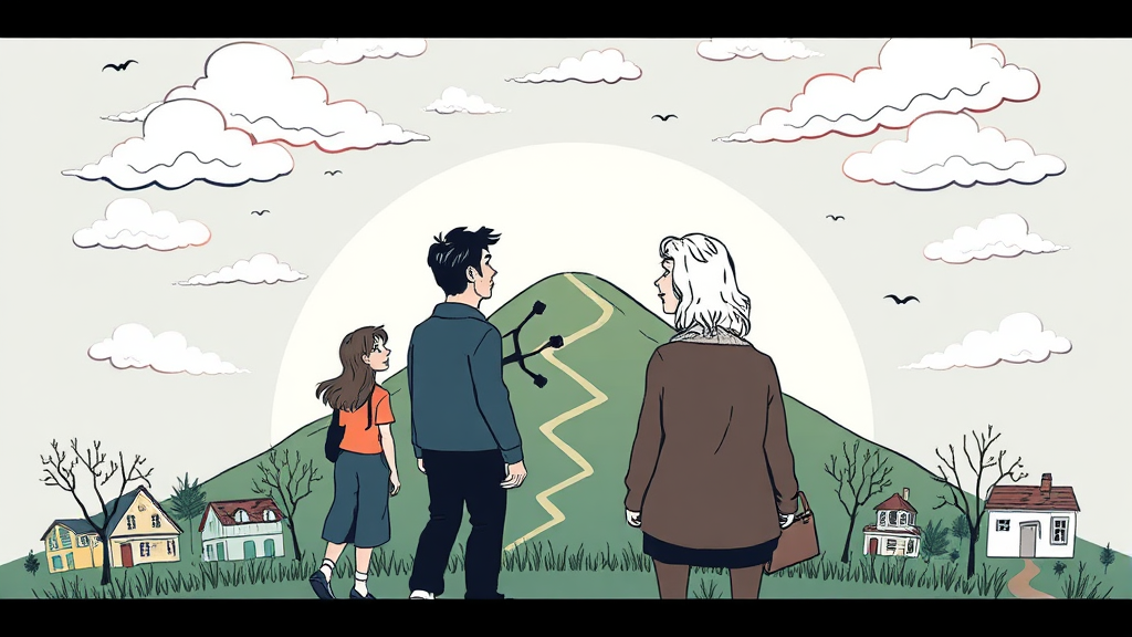 세대별 자산 격차 현황 (illustration 스타일)