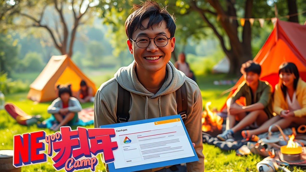 유재석 캠프 신청 방법 (realistic 스타일)