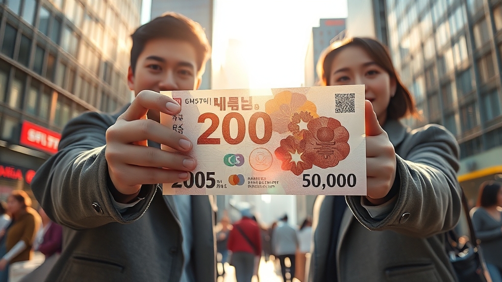 2025년 민생지원금, 놓치지 마세요! (realistic 스타일)