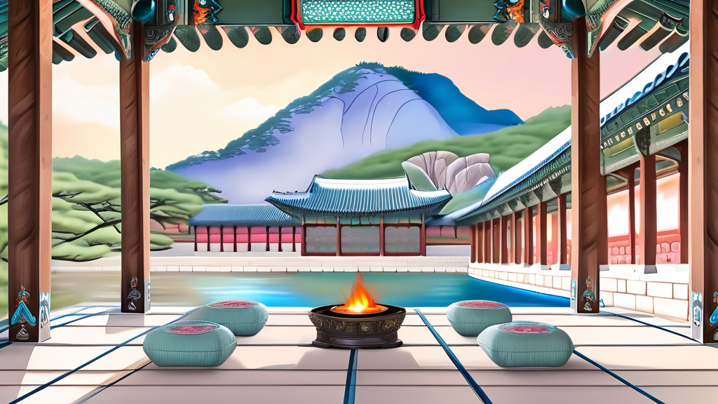 2026년 생과방 메뉴: 궁중 다과와 약차의 향연 (watercolor 스타일)