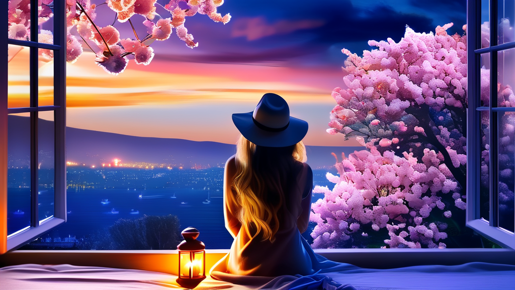 벚꽃 시즌 여행 트렌드 (realistic 스타일)