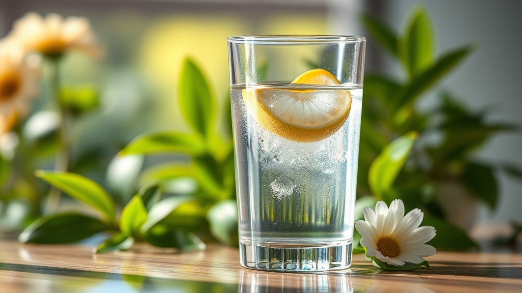 아침 물 한 잔, 왜 좋을까? (realistic 스타일)