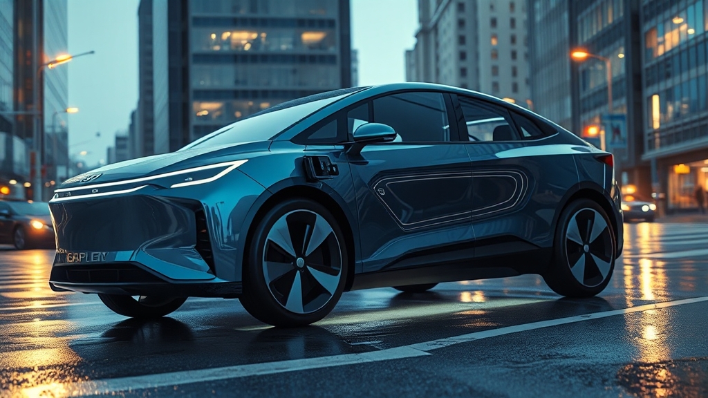 캐스퍼 EV 디자인 및 편의 기능 (realistic 스타일)