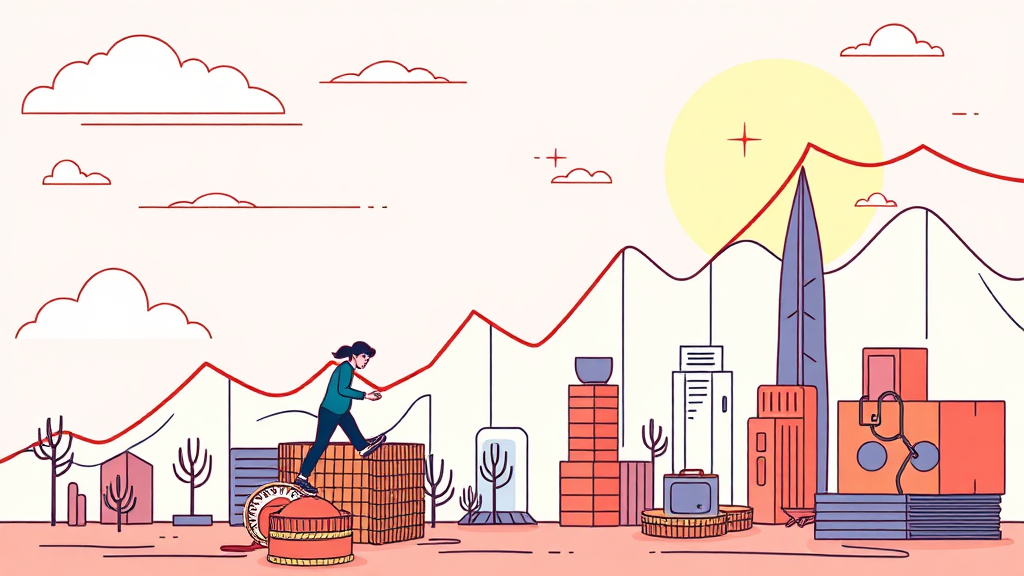 JB금융지주 주가와 원자재 가격의 간접적 영향 (illustration 스타일)