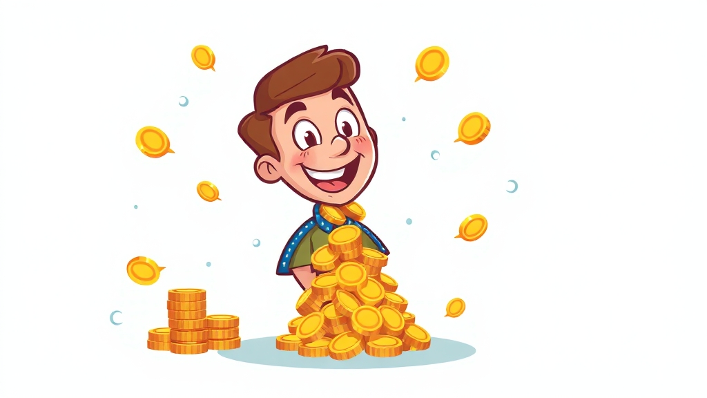 환급금 조회 및 수령 (cartoon 스타일)