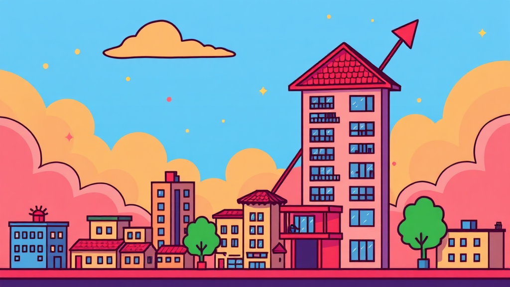 서울 아파트 가격 상승의 주요 원인 (cartoon 스타일)