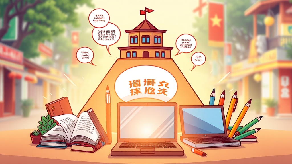 베트남어 학습 방법 비교 (cartoon 스타일)