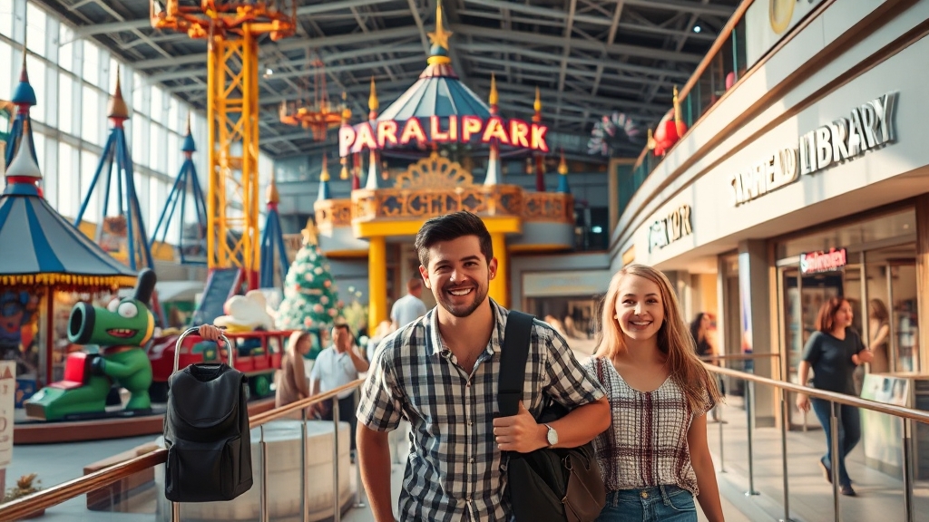 주요 시설 및 콘텐츠 (realistic 스타일)