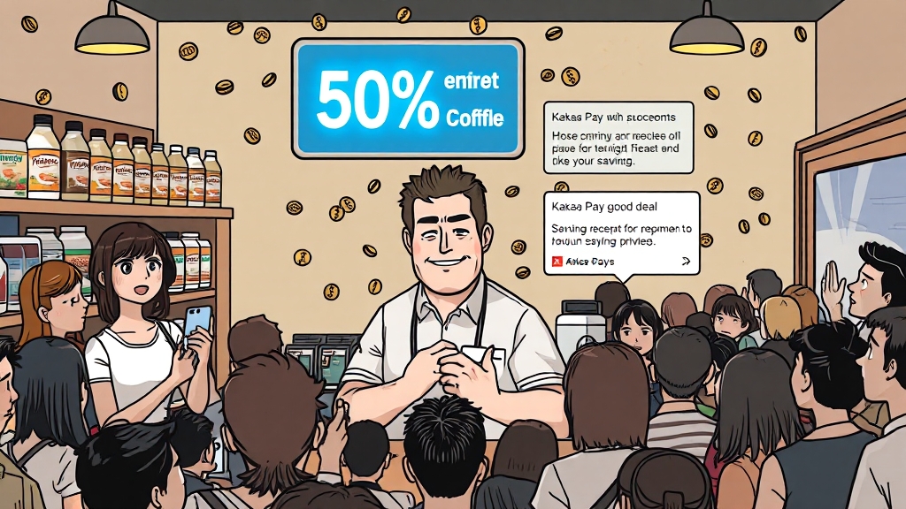 50% 할인 이벤트 분석 (cartoon 스타일)