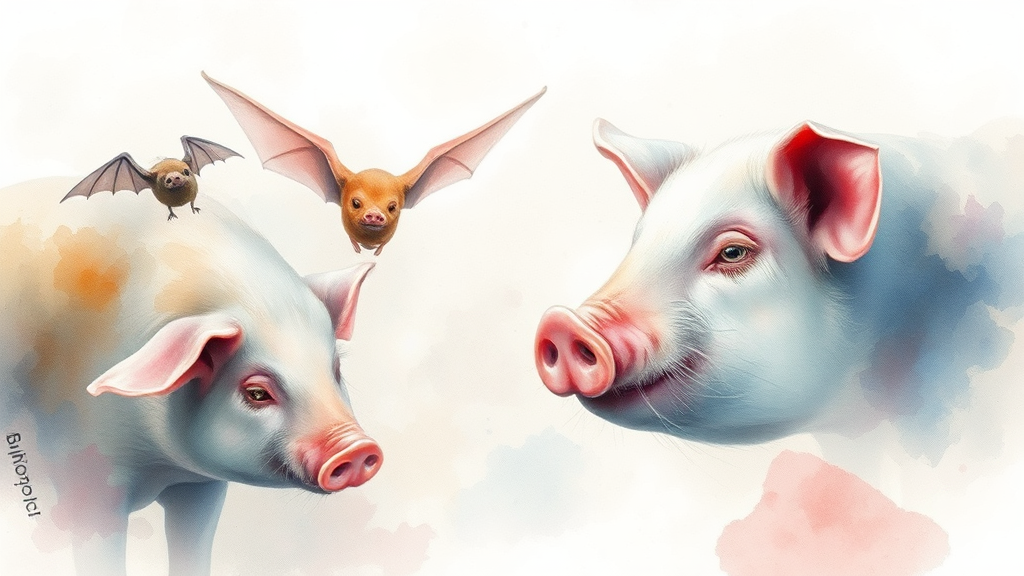 감염 경로와 증상 (watercolor 스타일)