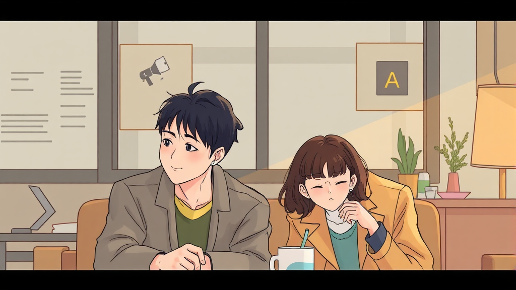 넘버원: 매력적인 등장인물 (illustration 스타일)