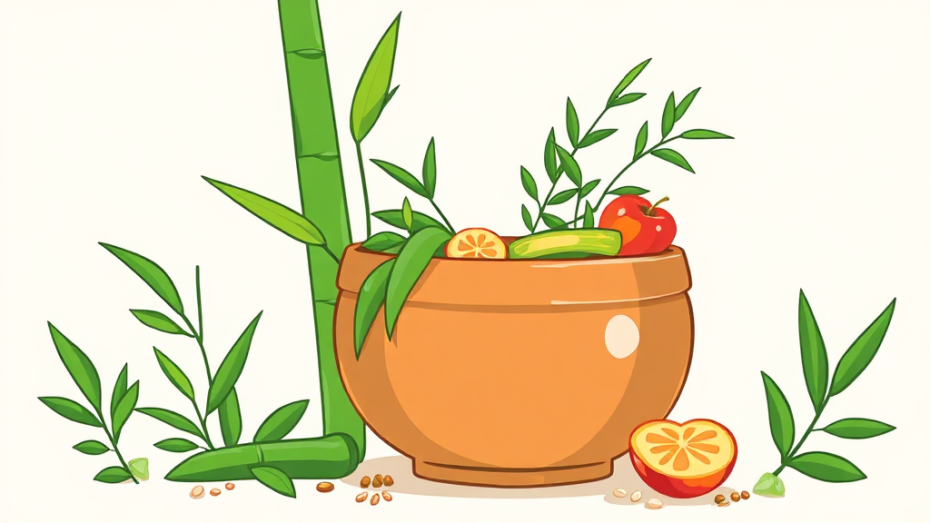 데이피크 선택 이유: 올인원 영양 솔루션 (illustration 스타일)