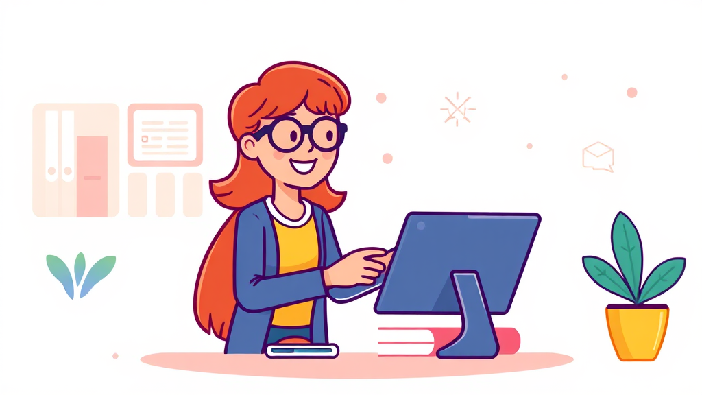 기존 계정 연동 및 정보 입력 (cartoon 스타일)