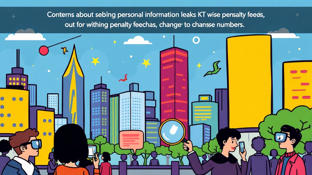 KT, 왜 위약금 면제? (cartoon 스타일)