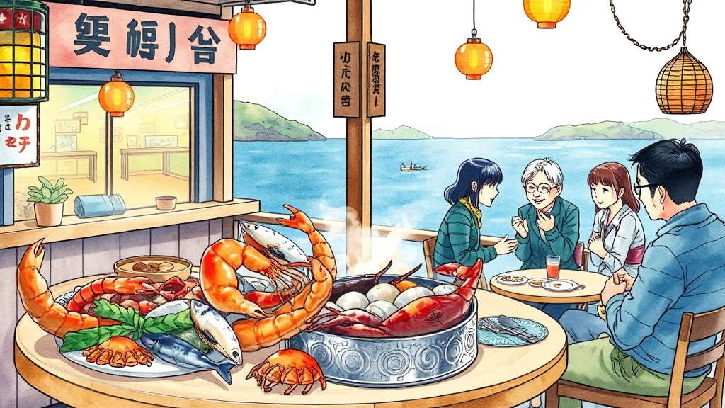 생생정보 맛집 소개 (cartoon 스타일)