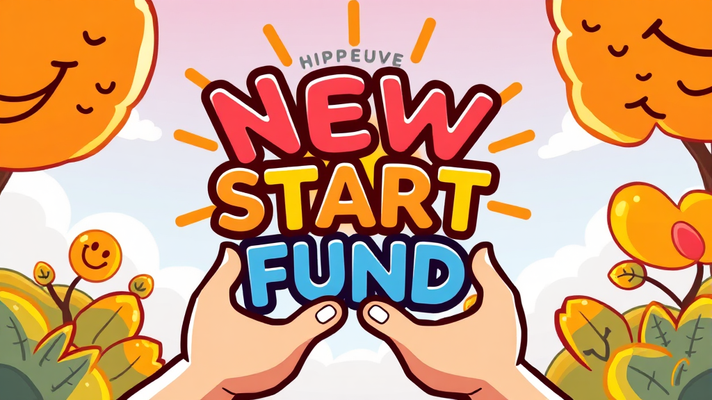 새출발기금 관련 문의처 (cartoon 스타일)