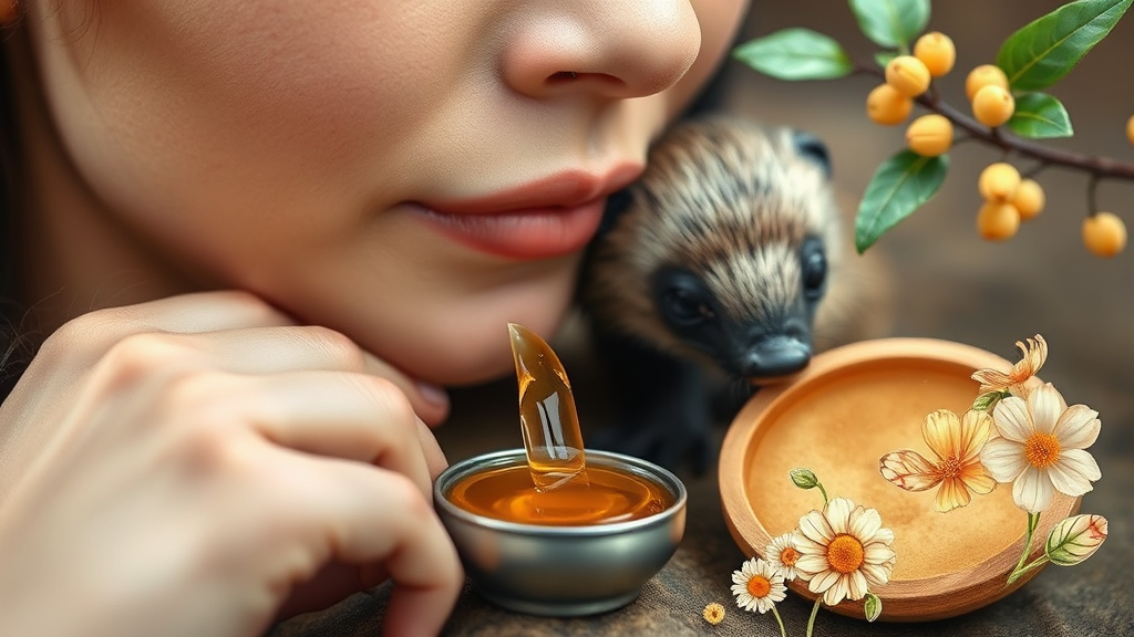 오소리 기름, 무엇일까요? (realistic 스타일)