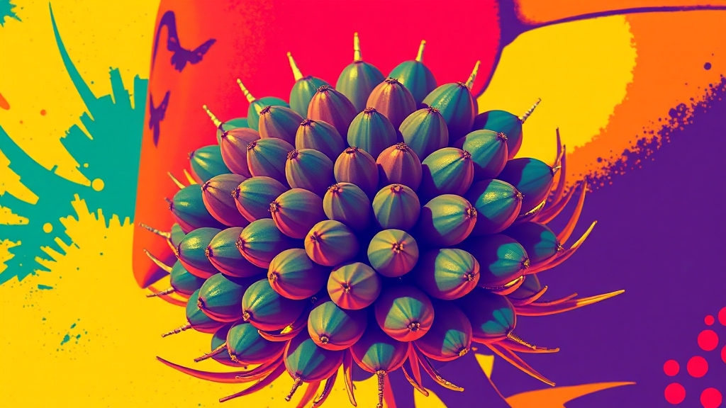 밀크씨슬, 어떤 식물인가요? (popart 스타일)