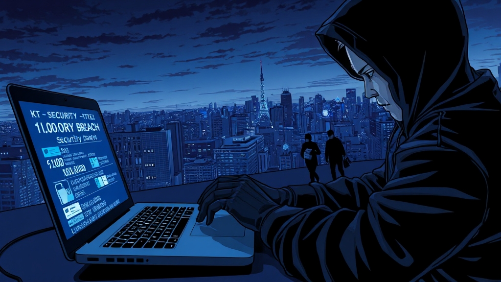 KT 해킹 사건, 얼마나 심각할까? (illustration 스타일)
