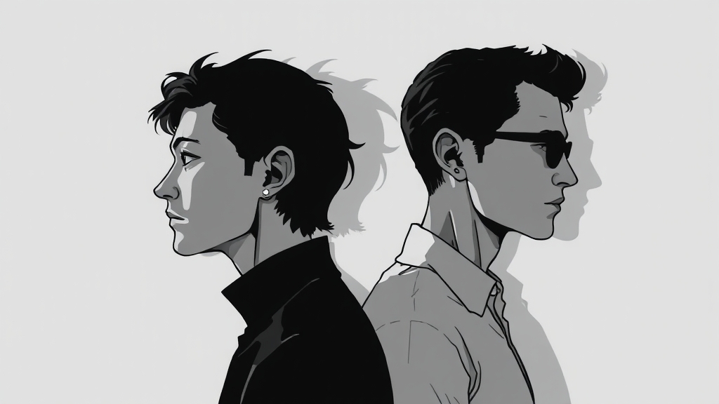 리플리 증후군 vs 허언증 (illustration 스타일)