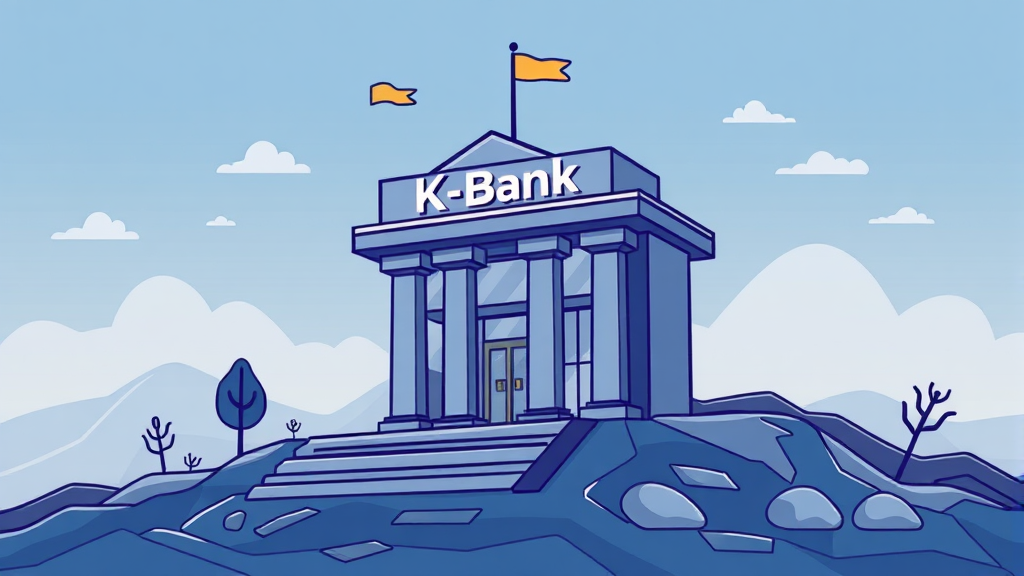 케이뱅크의 성장 동력: 인터넷은행 2호의 미래와 잠재력 (illustration 스타일)