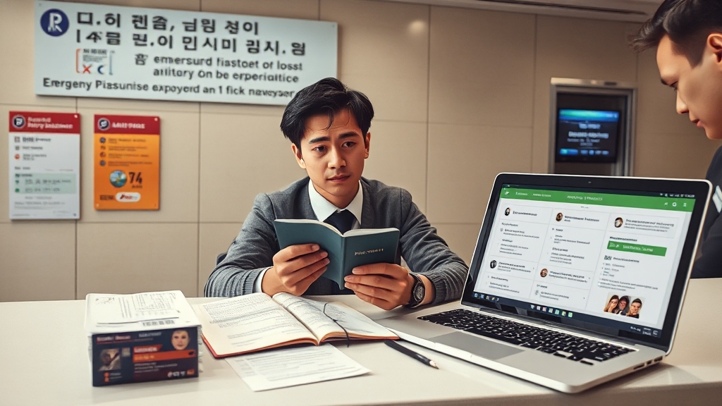 긴급여권 발급, 필요 서류는? (realistic 스타일)