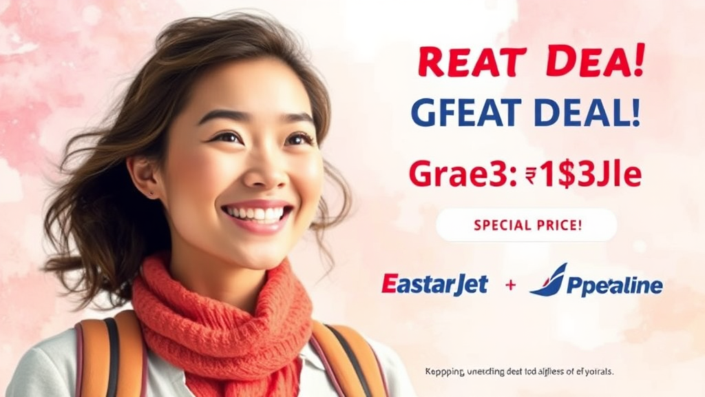 항공사별 특가 및 프로모션 정보 (watercolor 스타일)