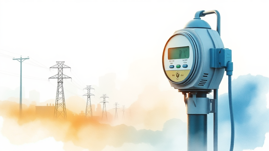 스마트 기술로 똑똑하게 누수 관리하고 요금 절약하기 (watercolor 스타일)