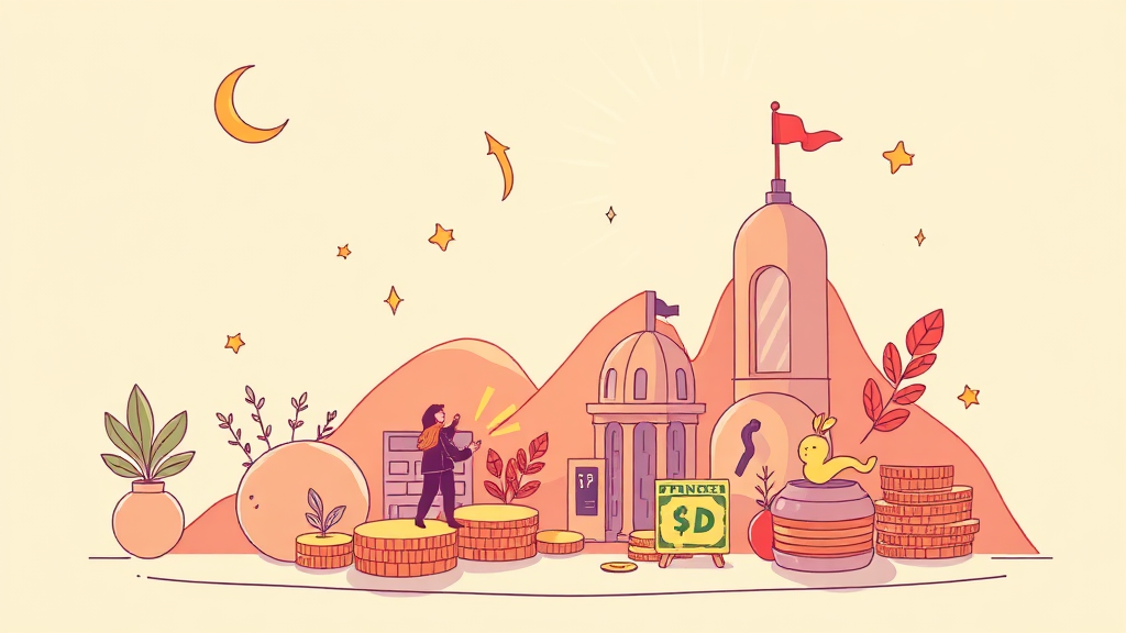 소액 투자, 시작이 반! (illustration 스타일)