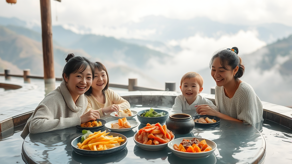 주변 관광지 & 맛집, 놓치지 마세요! (watercolor 스타일)