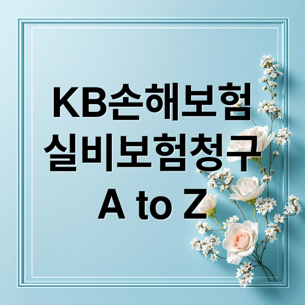 KB손해보험
실비보험청구
A to Z (KB손해보험 실비보험 청구)