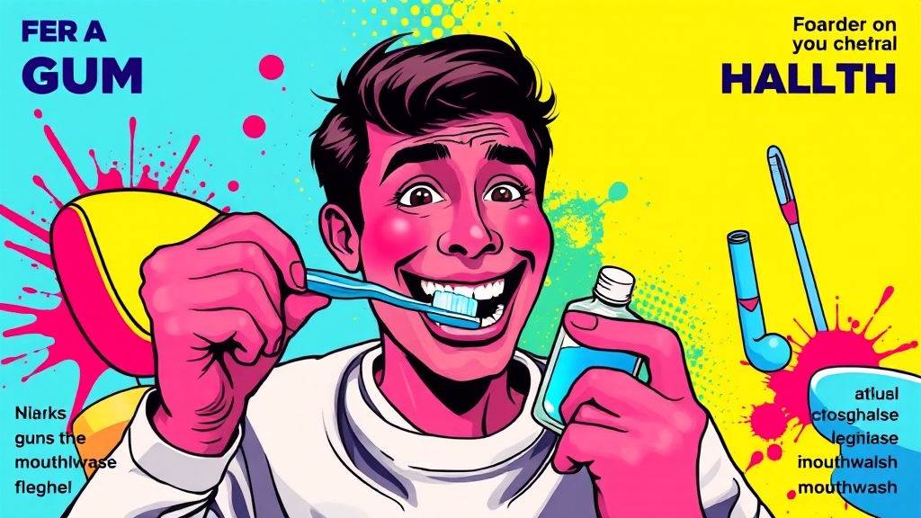 치실과 구강 세척제, 제대로 쓰기 (popart 스타일)