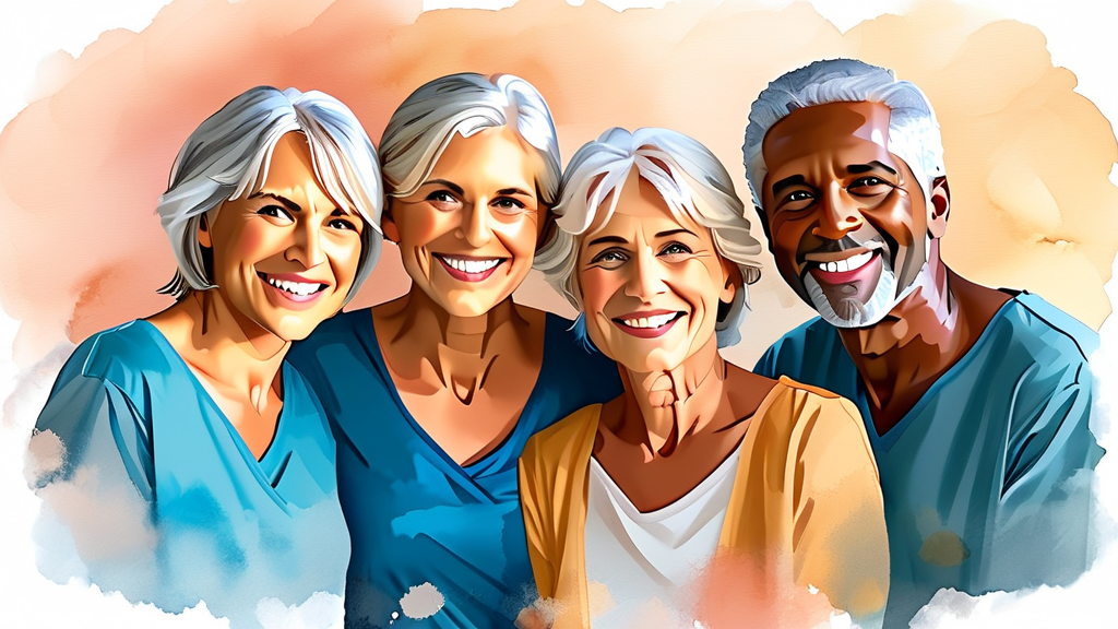 장기요양등급, 어떤 혜택을 받을 수 있나요? (watercolor 스타일)