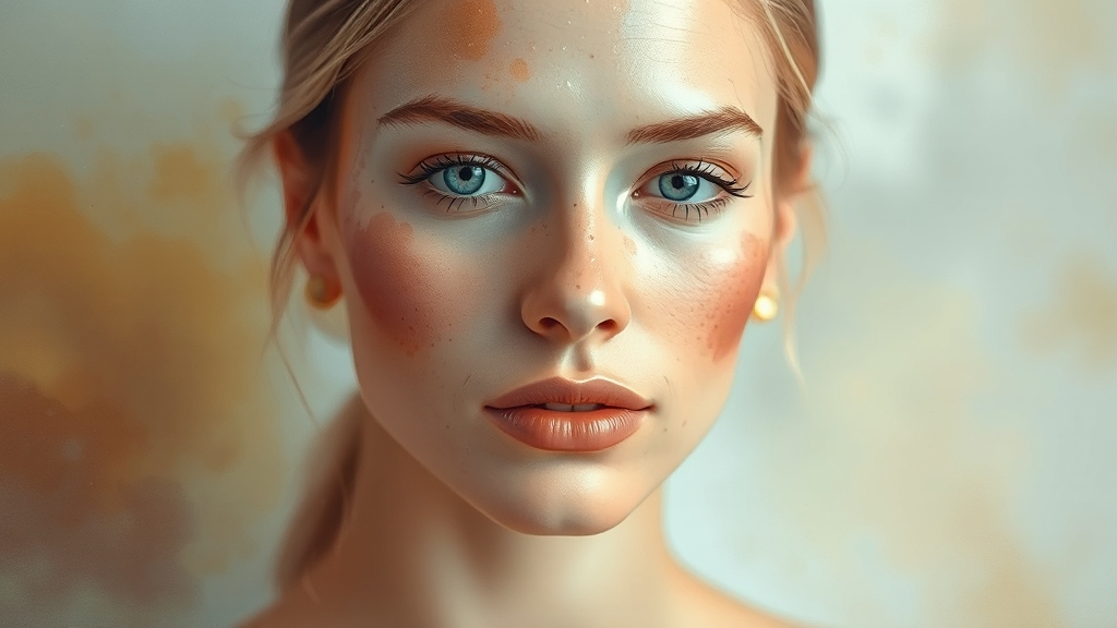 흉터 치료 후 관리 중요성 (watercolor 스타일)