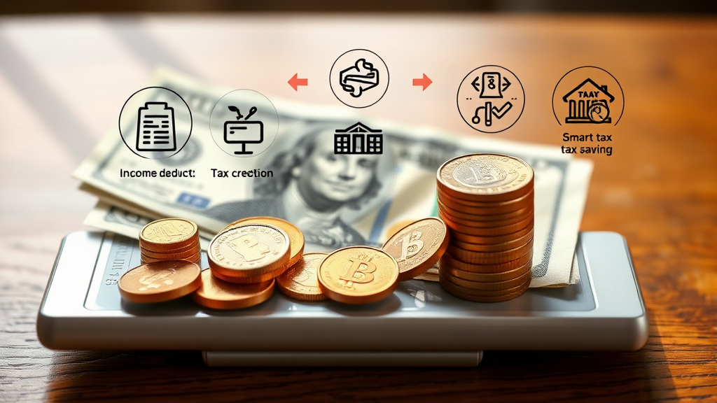 소득공제 vs 세액공제 (realistic 스타일)