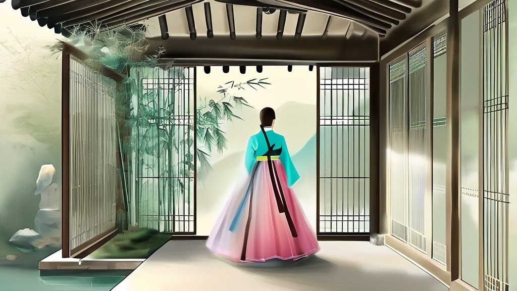 역사의 숨결을 느끼다: 경기전 & 어진박물관 (watercolor 스타일)