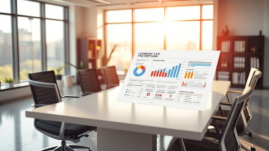 소득 유형별 신고 차이점 (근로 vs 사업) (realistic 스타일)