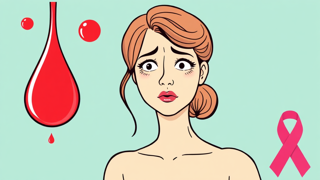 유방결절, 암일까? 진료 필요 시점 (illustration 스타일)