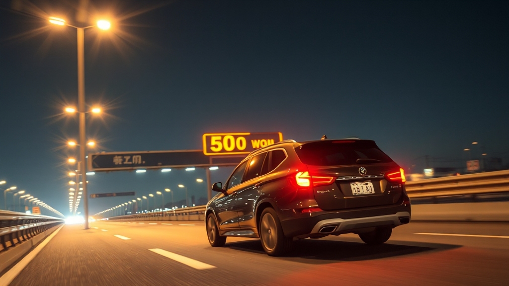 통행료 면제, 이렇게 받으세요! (realistic 스타일)